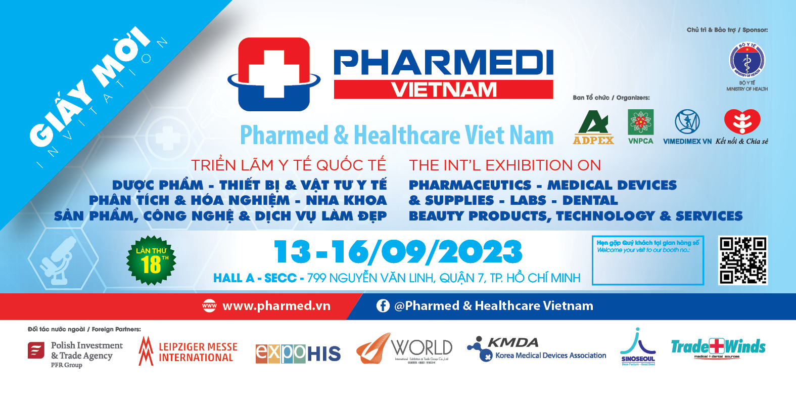 Sắp diễn ra Triển lãm Y tế Quốc tế Việt Nam - Pharmedi Vietnam 2023